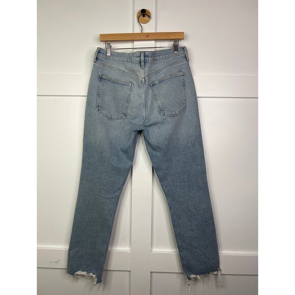 NEW Agolde Merrel Mid Rise Denim Straight Jeans in wash Astray Size: 31 - Picture 5 of 9